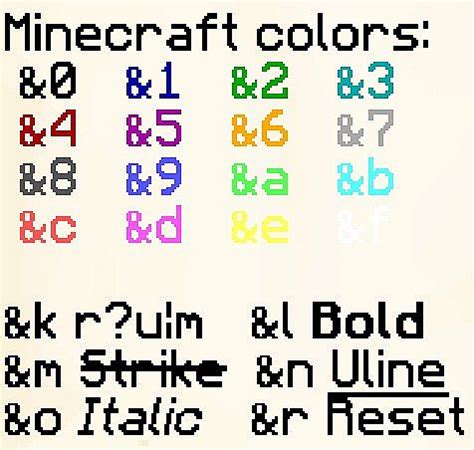 Colour Codes. . Minecraft color text java